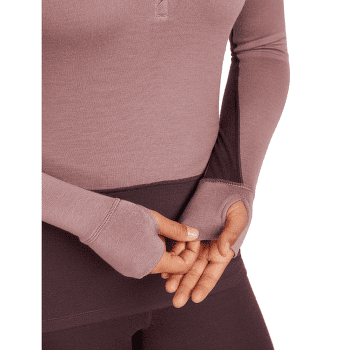 T-shirt a manches longues Icebreaker Merino 260 ZoneKnit™ LS Half Zip Women JAVA/SUMMIT/CB