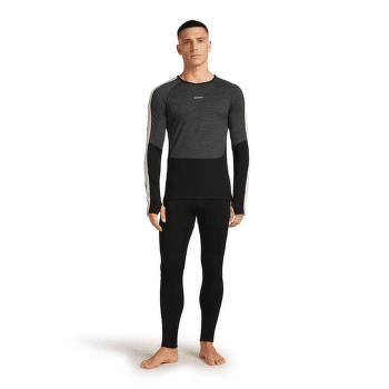 T-shirt a manches longues Icebreaker Merino 200 Oasis+ LS Crewe Men BLACK/JET HTHR/UNDYED/CB