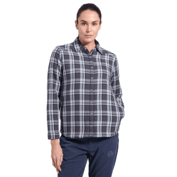 Chemises a manches longues La Sportiva RAMBLER LINED FLANNEL SHIRT WOMEN Night Sky/Chalk
