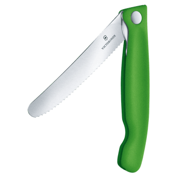 Couteau Victorinox Swiss Classic Foldable Paring knife, wavy Green
