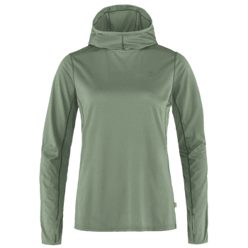 T-shirt a manches longues Fjällräven Abisko Sun-hoodie Women Patina Green
