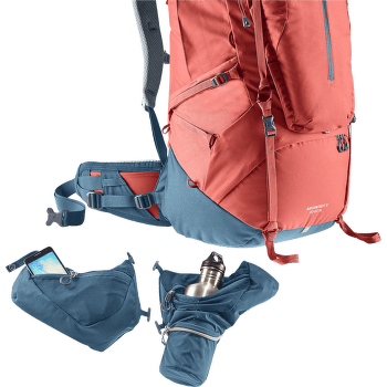Sac a dos deuter Aircontact X 80+15 SL redwood-ink
