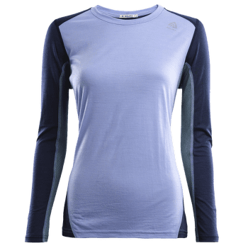 T-shirt a manches longues Aclima LightWool Sports Shirt Women Purple Impr/NavyBlazer/NorthAtlantic