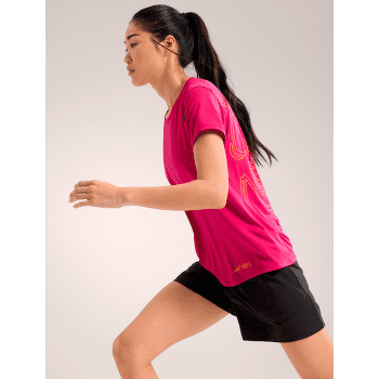 T-shirt a manches courtes Arcteryx Taema Arc´Bird Crew SS Women Black Heather