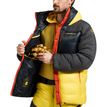 Veste La Sportiva OLYMPUS TECH DOWN PARKA Black/Yellow