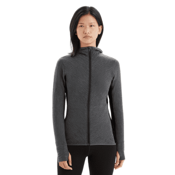Pull Icebreaker Descender LS Zip Hood Women Jet HTHR/Black