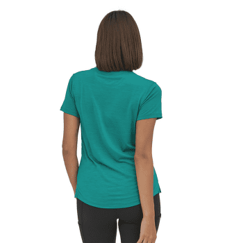 T-shirt a manches courtes Patagonia Cap Cool Merino Graphic Shirt Women Strata Stripe: Cascade Green