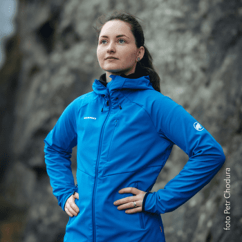 Veste Mammut Ultimate Comfort SO Hooded Jacket Women marine 5118