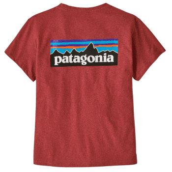 T-shirt a manches courtes Patagonia P-6 Logo Responsibili-Tee Women Potters Red