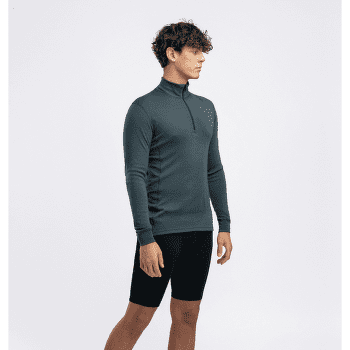 T-shirt a manches longues Aclima WarmWool Mock Neck Shirt Men Green Gables