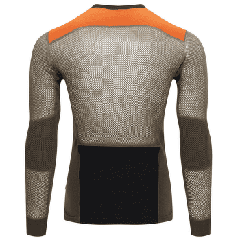 T-shirt a manches longues Aclima WoolNet Hiking Crew Neck shirt Men Jet Black/Tarmac/Gold Flame