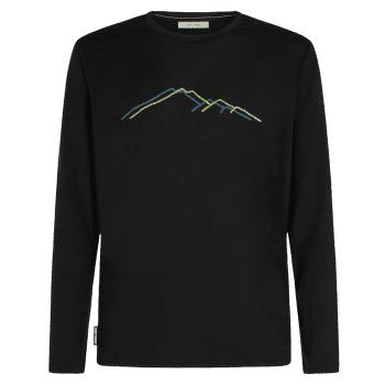 T-shirt a manches longues Icebreaker Merino 150 Tech Lite LS Tee Rainer Ridge Men BLACK