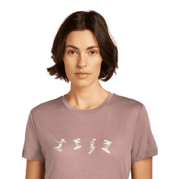 T-shirt a manches courtes Icebreaker Merino 150 Tech Lite SS Tee Snow Day Women TOPAZ