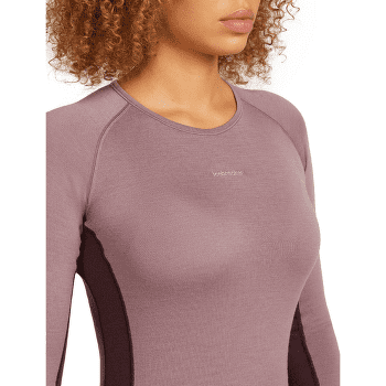 T-shirt a manches longues Icebreaker Merino 260 ZoneKnit™ LS Crewe Women JAVA/SUMMIT/CB