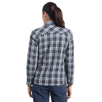 Chemises a manches longues La Sportiva RAMBLER LINED FLANNEL SHIRT WOMEN Night Sky/Chalk