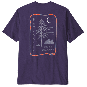T-shirt a manches courtes Patagonia Clean Climb Roots Responsibili-Tee Men Plummet Purple
