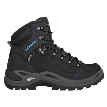 Chaussures Lowa Renegade Gtx Mid Women asphalt/turquoise