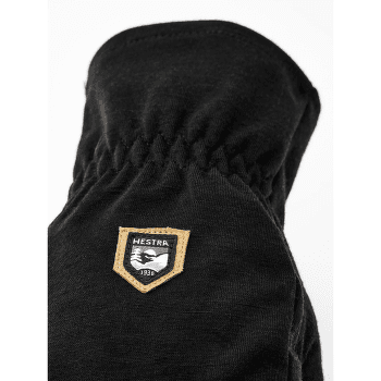 Gants Hestra Merino Windwool Liner - 5 finger Svart