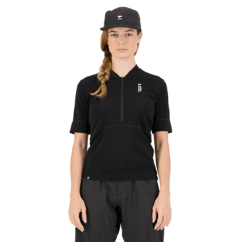 T-shirt a manches courtes Mons Royale Cadence Half Zip Women Black
