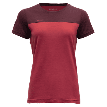 T-shirt a manches courtes Devold Norang Tee Women 744B PORT/BEAUTY