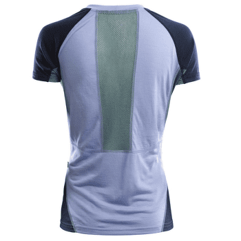 T-shirt a manches courtes Aclima LightWool Sports T-Shirt Women Purple Impr/NavyBlazer/NorthAtlantic
