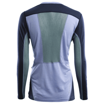 T-shirt a manches longues Aclima LightWool Sports Shirt Women Purple Impr/NavyBlazer/NorthAtlantic