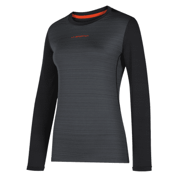 T-shirt a manches longues La Sportiva TOUR LONG SLEEVE Women Carbon/Cherry Tomato