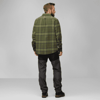 Chemises a manches longues Fjällräven Övik Twill Shirt Men Autumn Leaf-Dark Navy