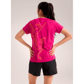 T-shirt a manches courtes Arcteryx Taema Arc´Bird Crew SS Women Black Heather