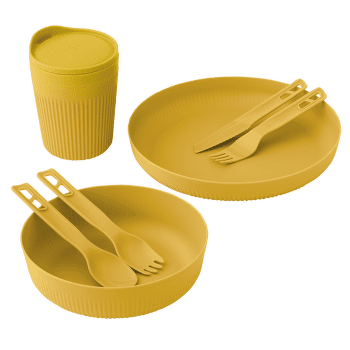 Ensemble Sea to Summit Passage Dinnerware Set - [1P] [7 Piece] Arrowwood Yellow