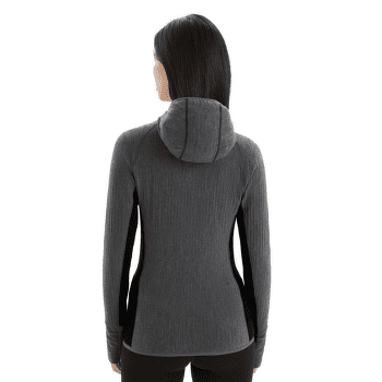 Pull Icebreaker Descender LS Zip Hood Women Jet HTHR/Black