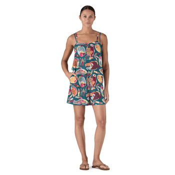 Salopette Patagonia Tidal Threads Romper Women Wrasse: Wetland Blue
