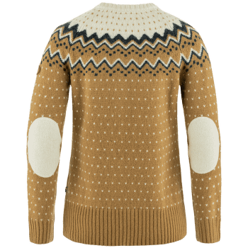 Pull Fjällräven Övik Knit Sweater Women Buckwheat Brown-Chalk White