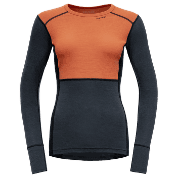 T-shirt a manches longues Devold Lauparen Merino 190 Shirt Women 121C CORAL/NIGHT/INK