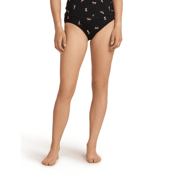Culottes Icebreaker Merino 150 Siren Hipkini Snow Day Women BLACK/ACID PINK/AOP