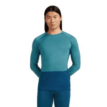T-shirt a manches longues Icebreaker Merino 200 ZoneKnit™ LS Crewe Men ATLANTIS/TOPAZ/CB
