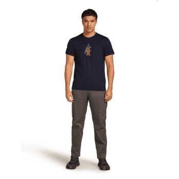 T-shirt a manches courtes Icebreaker Merino 150 Tech Lite SS Tee Bear Tour Men Midnight Navy