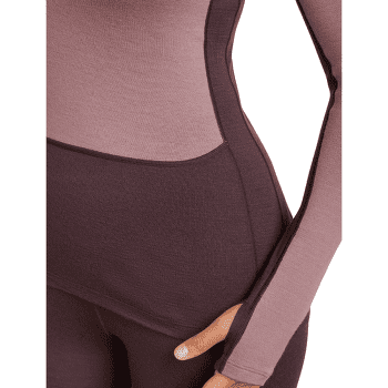T-shirt a manches longues Icebreaker Merino 260 ZoneKnit™ LS Crewe Women JAVA/SUMMIT/CB