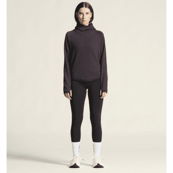 T-shirt a manches longues Craft Grid Hood Women DK PLUM