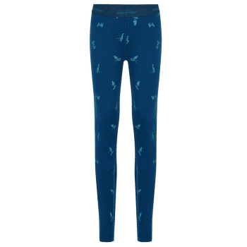 Leggings Icebreaker Merino 200 Oasis Leggings Snow Day Kids ATLANTIS/TOPAZ/AOP