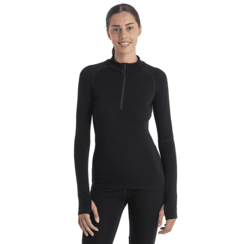 Pull Icebreaker 300 MerinoFine™ Polar LS Half Zip Women Black