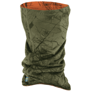 Cache-cou Fjällräven Lappland Neck Gaiter Green Camo-Orange Multi Camo