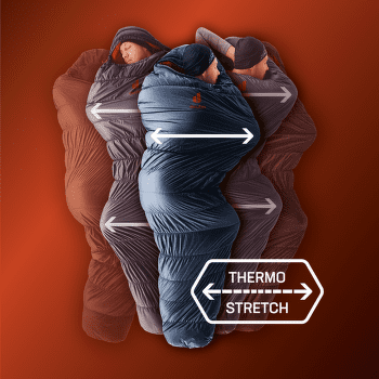 Sac de couchage deuter Exosphere -6° EL umbra-paprika