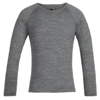 T-shirt a manches longues Icebreaker Oasis LS Crewe Kids Gritstone HTHR