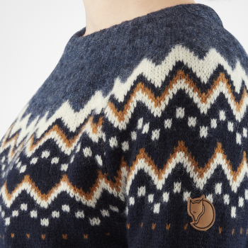 Pull Fjällräven Övik Knit Sweater Women Dark Navy