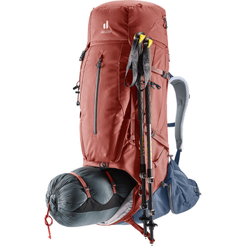 Sac a dos deuter Aircontact X 60+15 SL redwood-ink