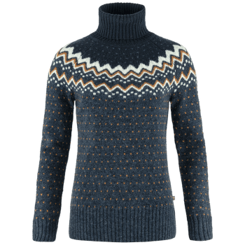Pull Fjällräven Övik Knit Roller Neck Women Navy-Dark Navy