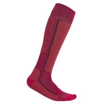 Chaussettes hauteur genou Icebreaker Ski+ Light OTC Women ELECTRNPNK/EARTH/NGHTSHAD