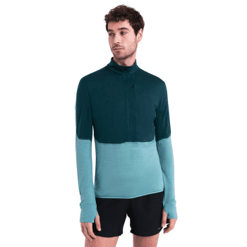 Sweat-shirt Icebreaker Merino 200 Realfleece™ Descender LS Half Zip Men BLACK/GRAPHITE/CB