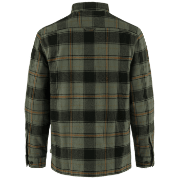 Chemises a manches longues Fjällräven Övik Lite Padded Shirt Men Deep Forest-Black